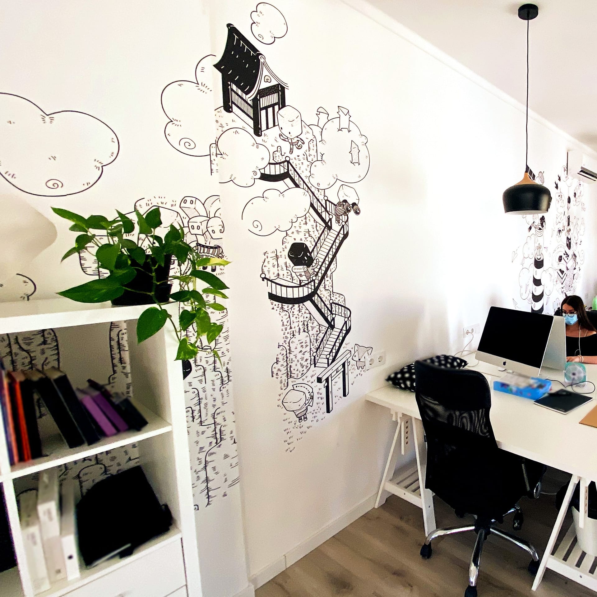 decoração vinil escritório Kobu Faro