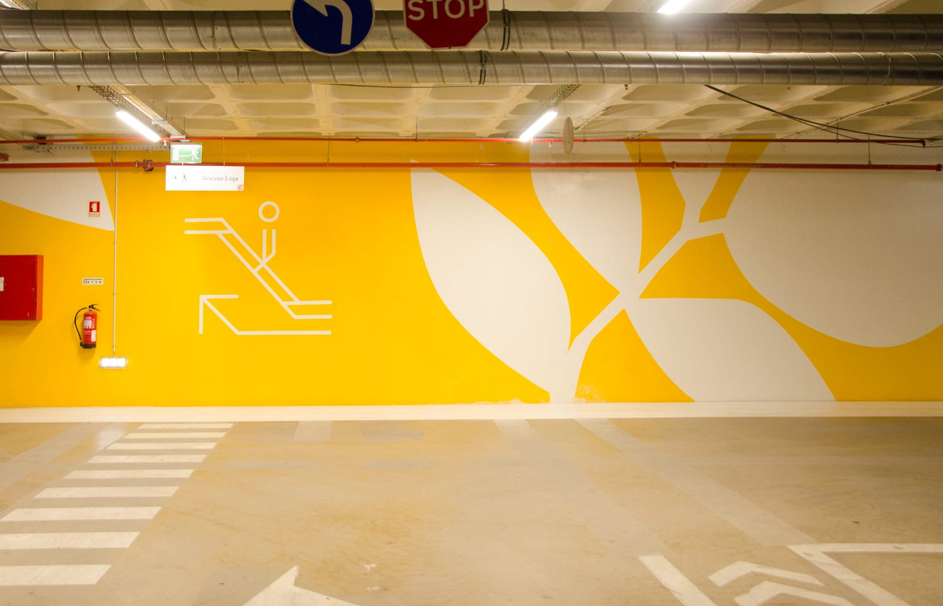 pintura parque de estacionamento terrace albufeira